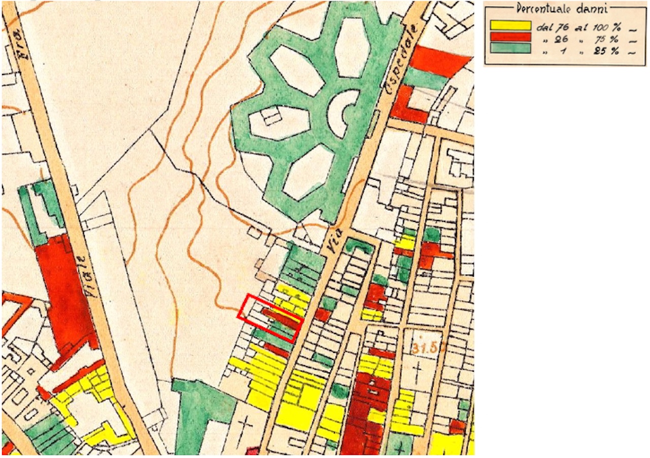 Tavola censimento danni bellici (1944) - Fonte Comune di Cagliari - sito istituzionaleot